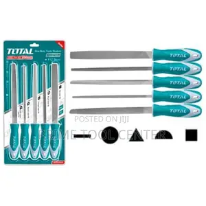 Total THT918516 5 Pcs steel file set/8” Length:200mm, T12 Steel