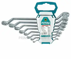 Total THT102486 8pcs offset ring spanner set Size:6-22mm