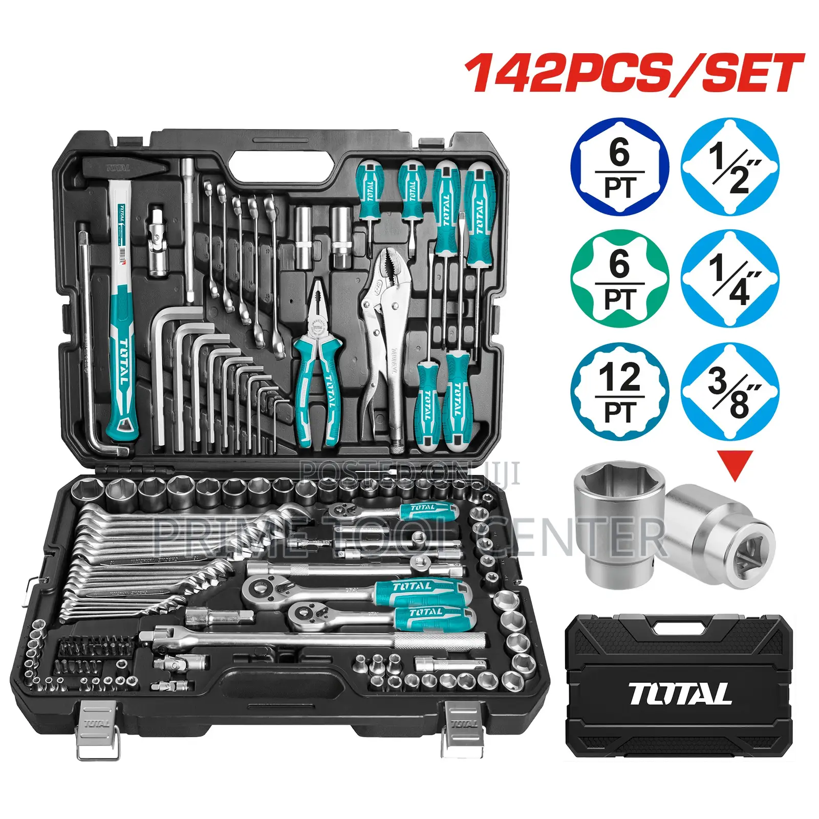 Total THKTHP21426 142 Pcs combination tools set