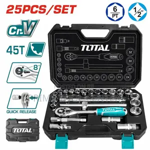 Total THT121251 25 Pcs 1/2″ socket set