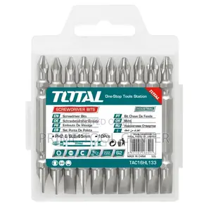 Total TAC16HL133 Screwdriver bit PH2+SL6.0,65mm,10pcs