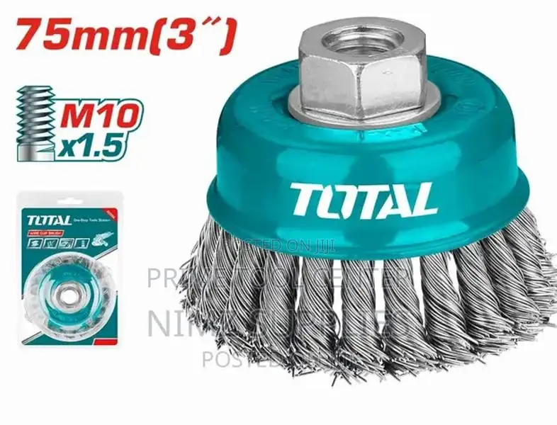 Total TAC32031 Wire cup brush Dia: 75mm, 3