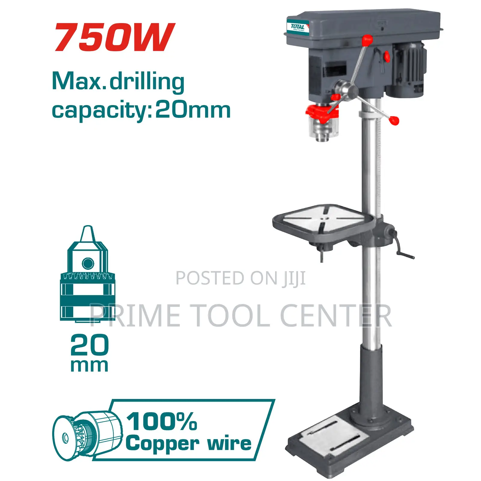 Total TDP207502 Drill press 750W