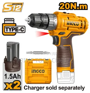 ingco CDLI12202 Lithium-Ion cordless drill 12v