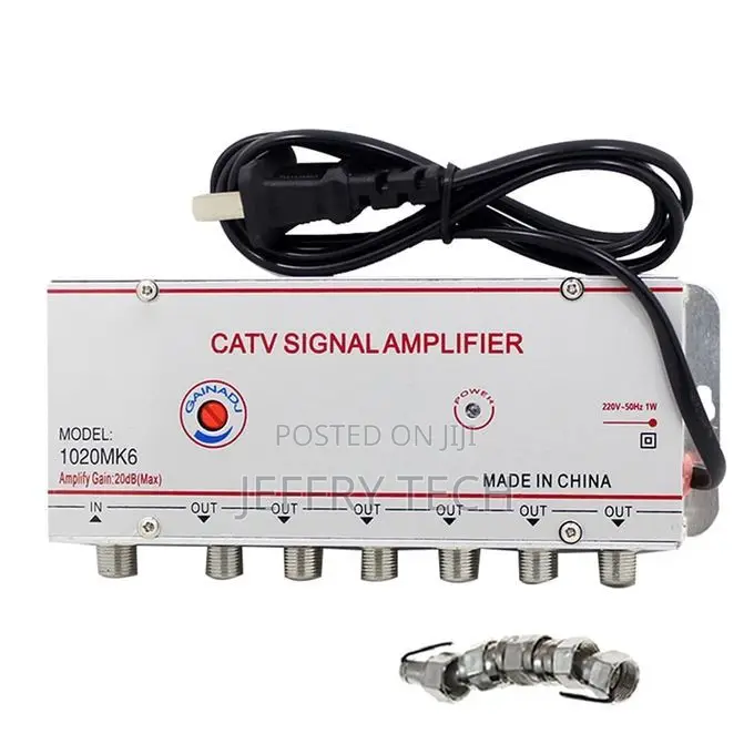 6 Way Out CATV TV Video Signal Amplifier AMP Antenna Signal