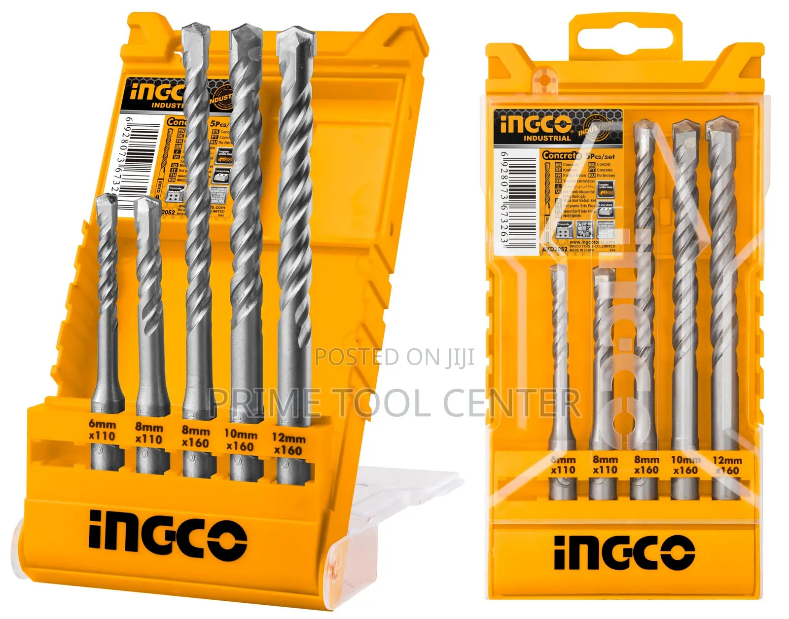 INGCO AKD2052 5 Pcs SDS plus hammer drill bits set