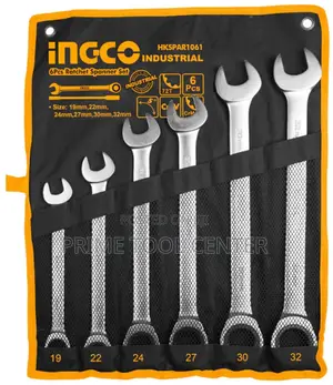 INGCO HKSPAR1061 6pcs Ratchet Spanner Set Size:19-32mm