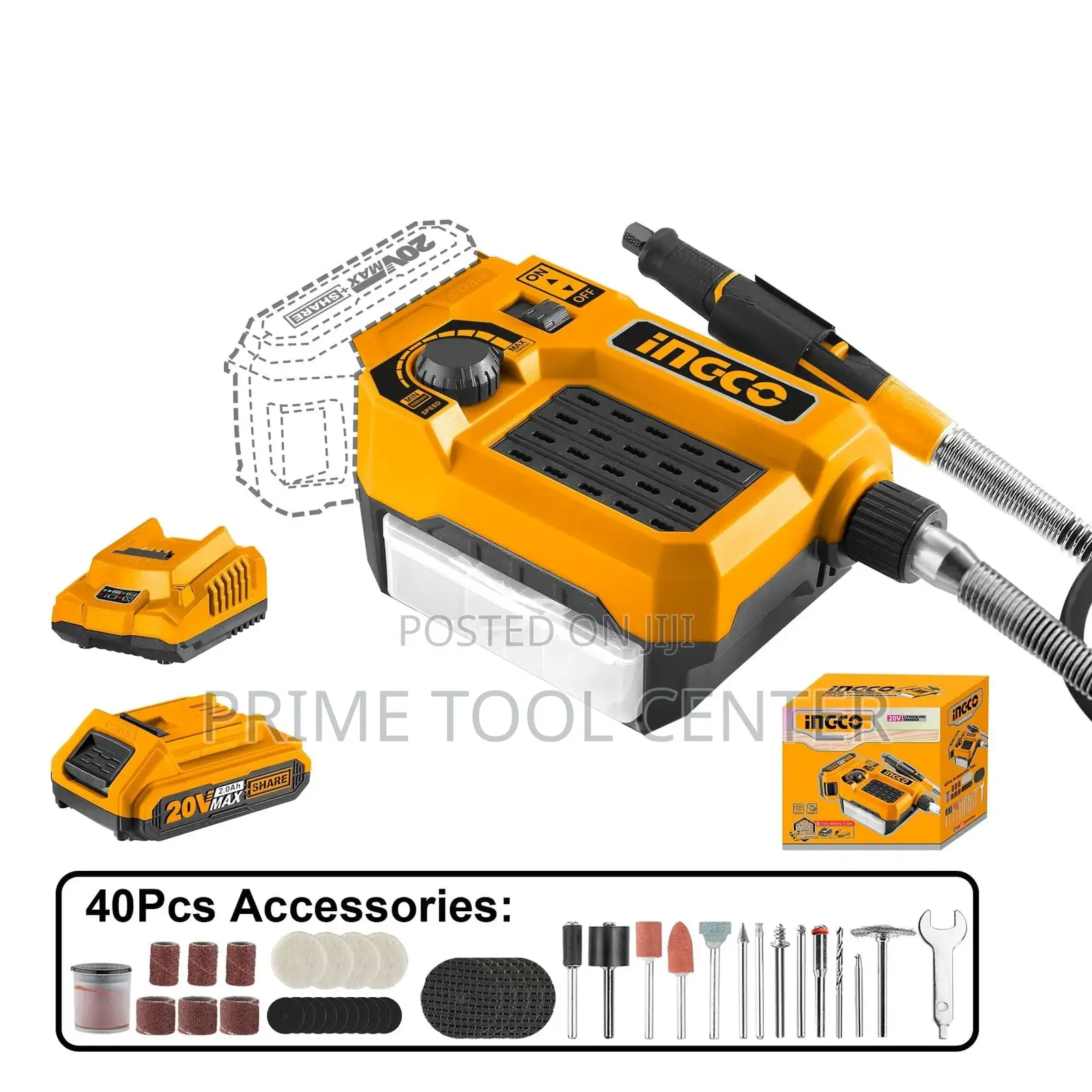 INGCO CMGLI20011 Lithium-ion grinder 20V
