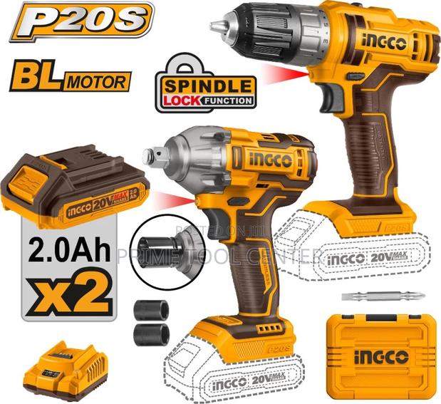 INGCO Lithium-Ion cordless 2 pcs combo kit