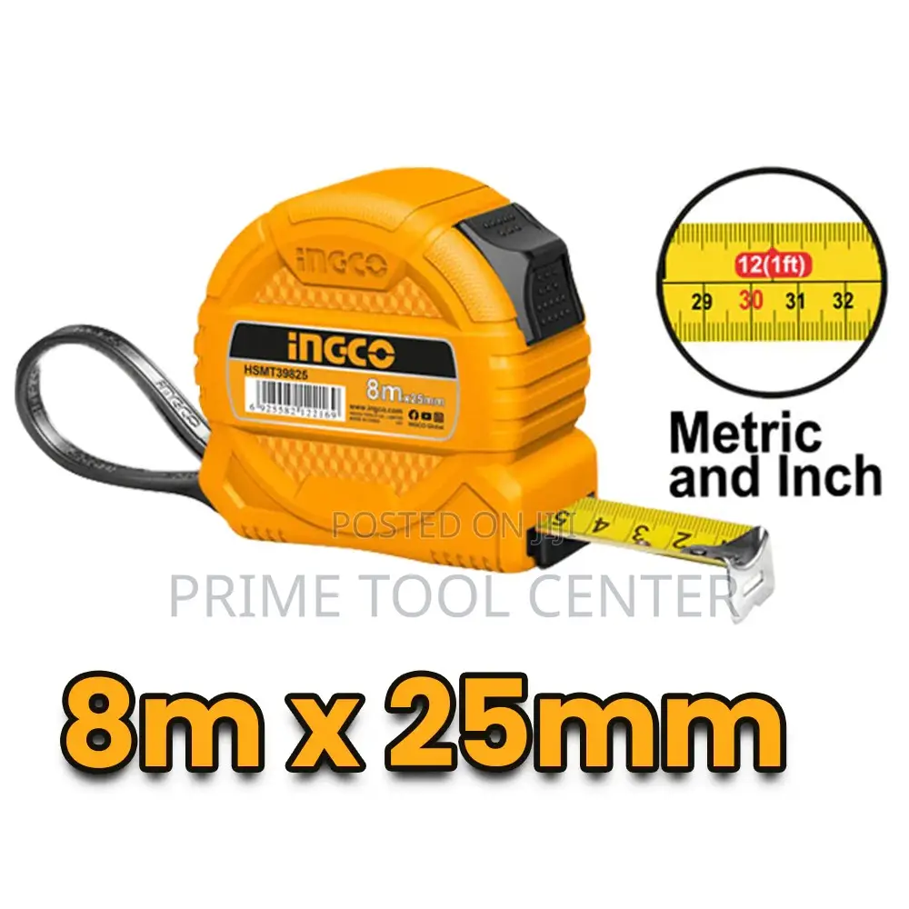 INGCO Steel measuring tape “Length & width:8mx25mm