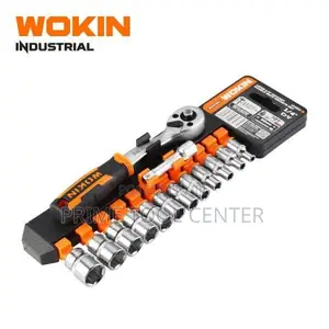 WOKIN 14 PCS 1/4″ RATCHET HANDLE WITH SOCKETS SET