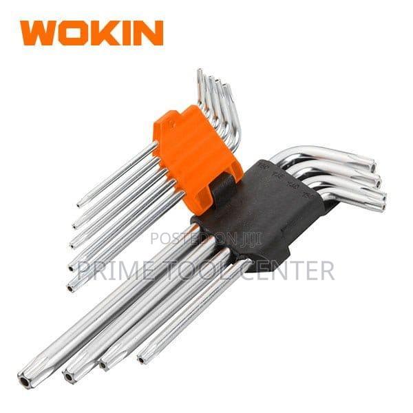 WOKIN 9PCS TORX LONG ARM HEX KEY SET