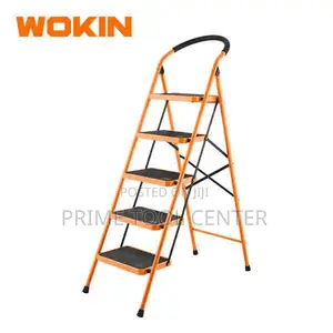 WOKIN STEEL LADDER, 150KG/5STEPS