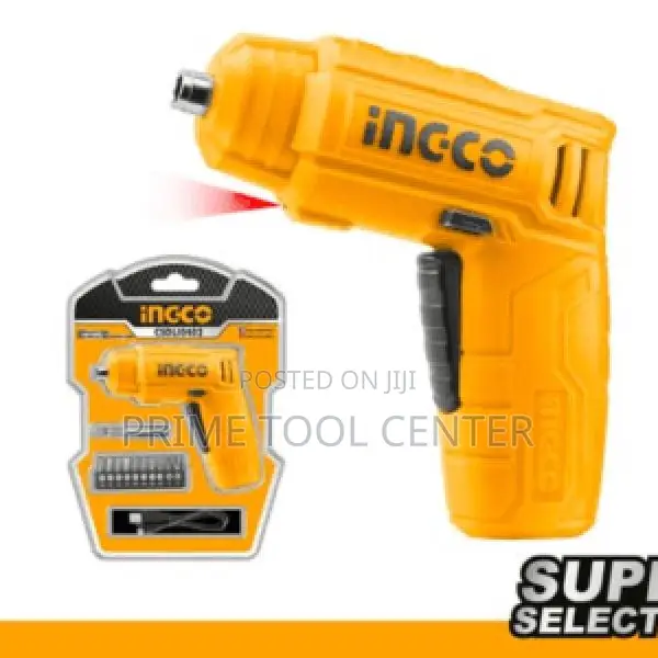 ingco Lithium-Ion cordless screwdriver 4v
