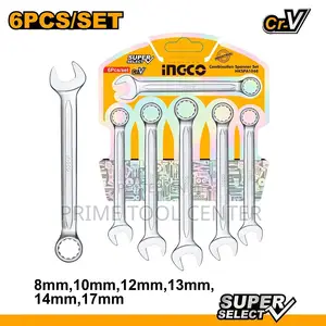 INGCO “6 Pcs combination spanner set Size:8-17mm