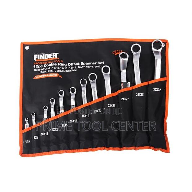 FINDER 12PCS Double Ring Offset Spanner Set