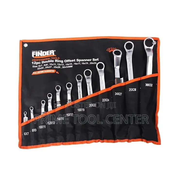 FINDER 12PCS Double Ring Offset Spanner Set