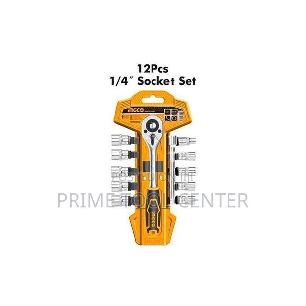 Ingco 12PCS 1/4 SOCKET SET