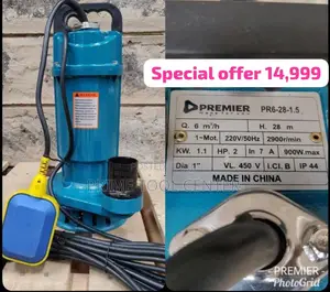 Premier Submersible pump 2hp,28m head