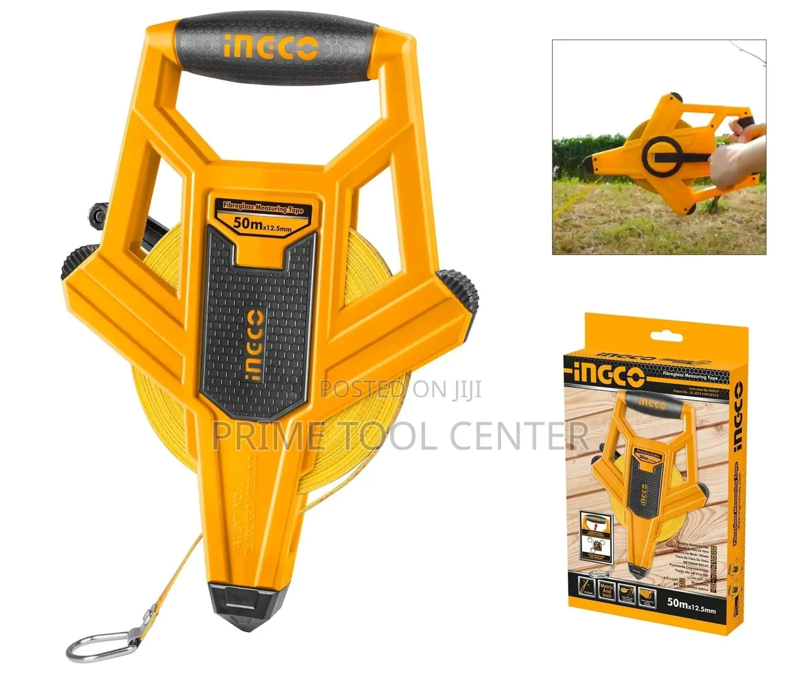 Ingco Fibreglass measuring tape 100m