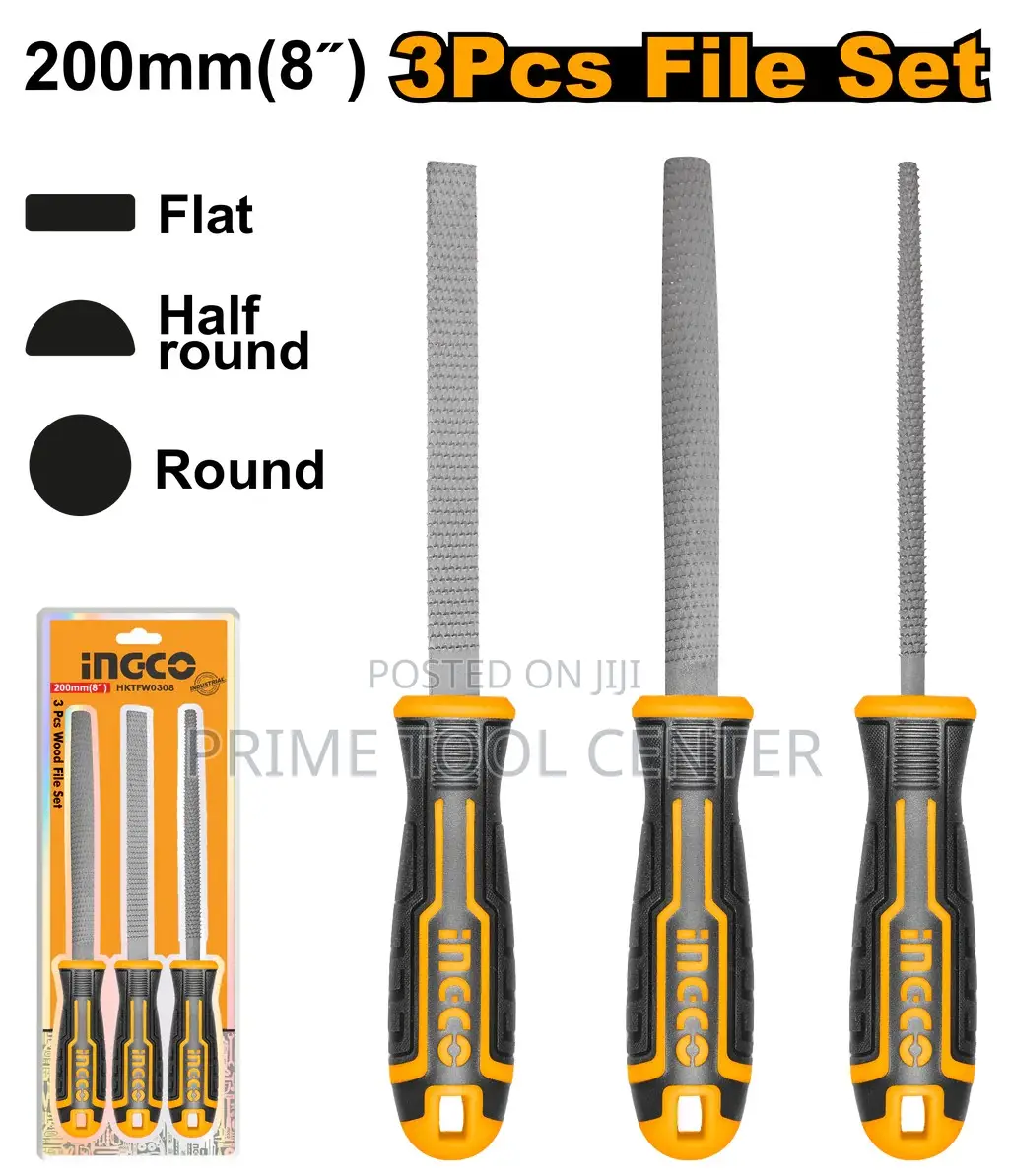 INGCO HKTFW0308 3 Pcs wood file set