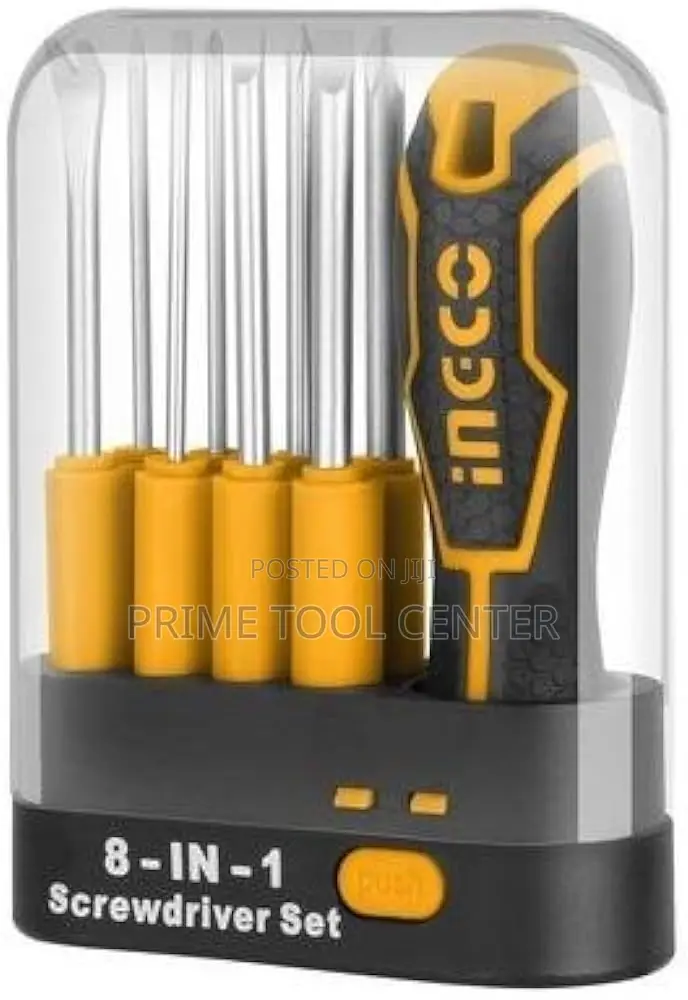 INGCO 9 Pcs interchangeable screwdriver set
