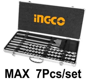 INGCO max hammer drill bit and chisel set