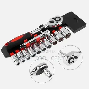 Ratchet Socket Spanner Set 11Pcs