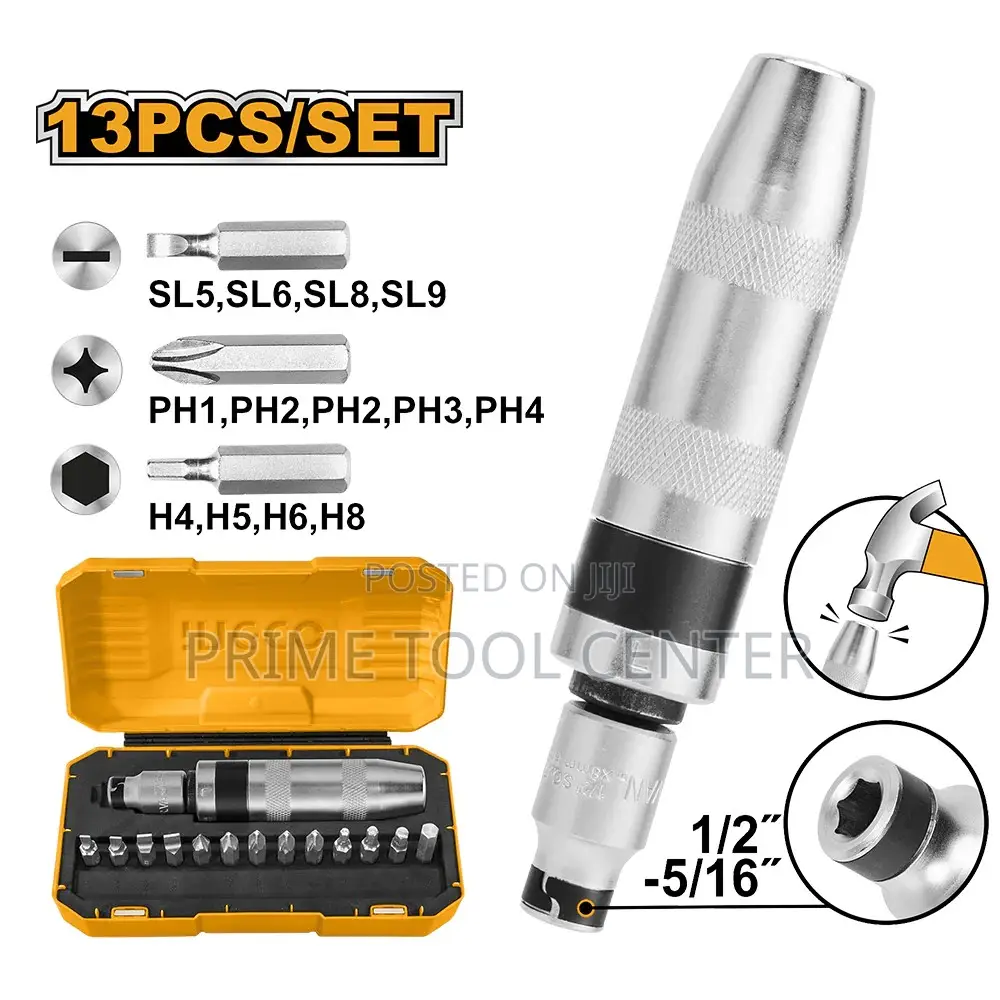 INGCO HIDS1301 13 Pcs impact driver set