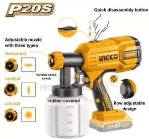 INGCO CSGLI20406 Lithium-ion spray gun 20V
