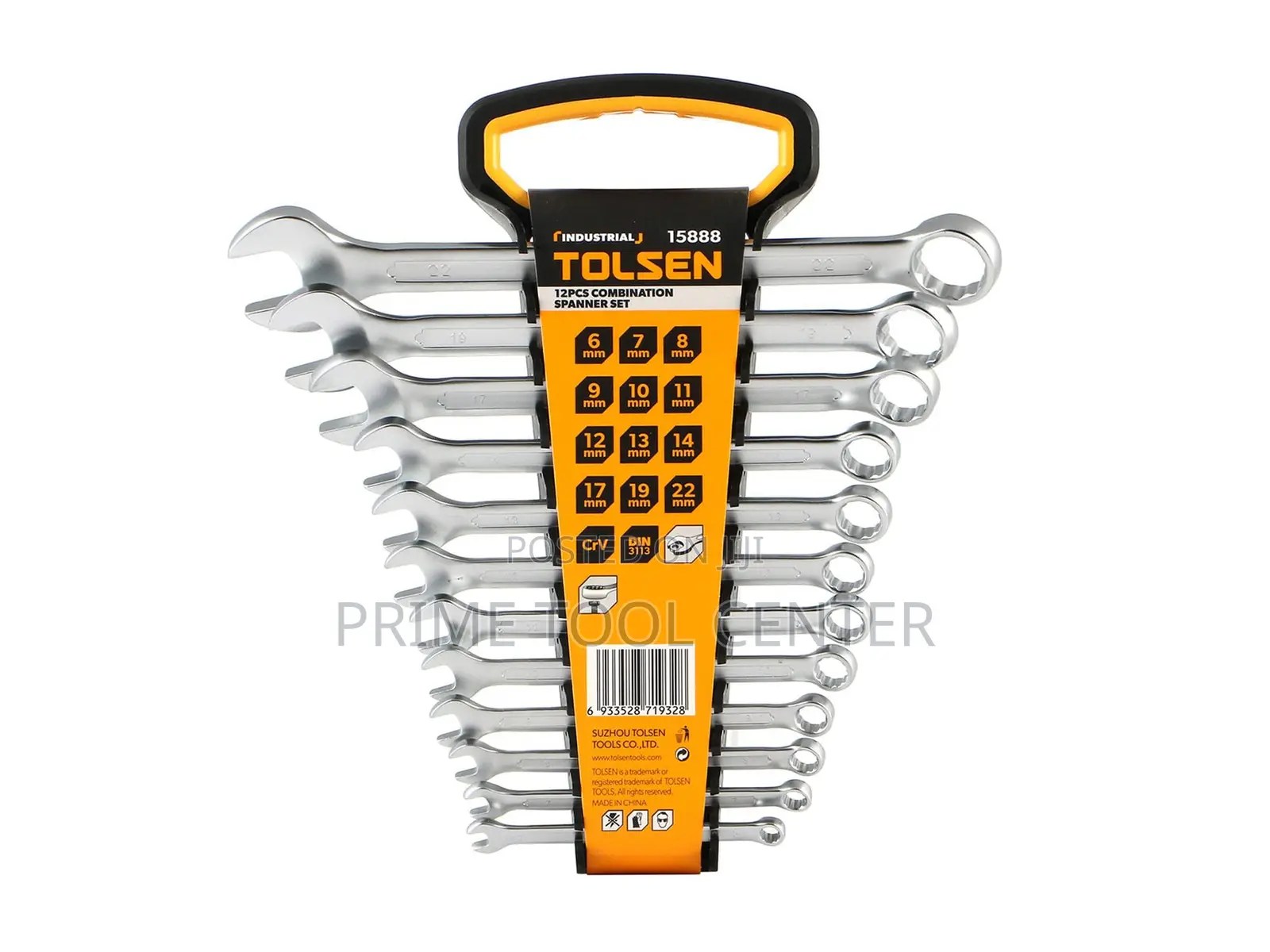 TOLSEN INDUSTRIAL 12PCS COMBINATION SPANNER