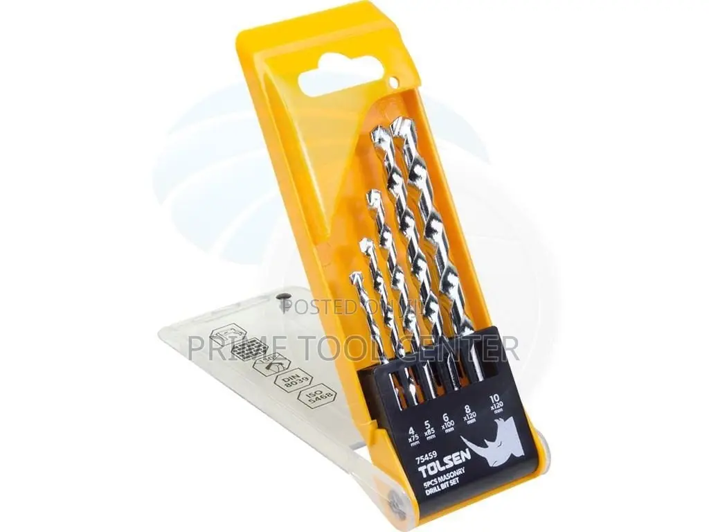 TOLSEN 5PCS MASONRY DRILL BIT SET