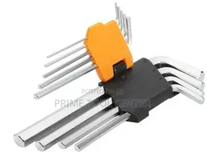 TOLSEN 9PCS LONG ARM HEX KEY SET