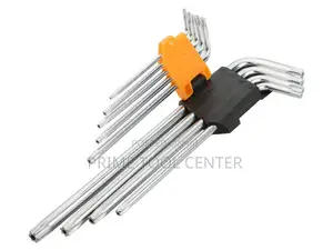 TOLSEN 9PCS TORX EXTRA LONG ARM HEX KEY SET