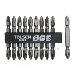 TOLSEN 10PCS DOUBLE END SCREWDRIVER BIT SET