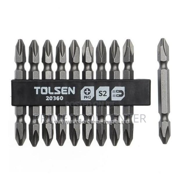 TOLSEN 10PCS DOUBLE END SCREWDRIVER BIT SET