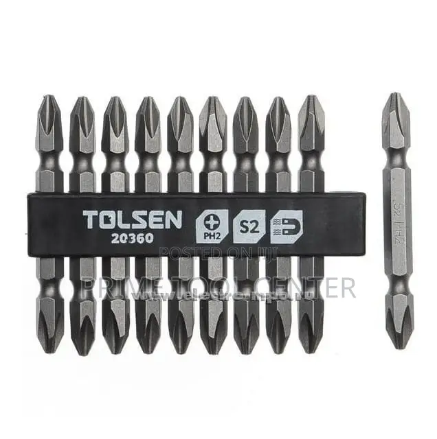TOLSEN 10PCS DOUBLE END SCREWDRIVER BIT SET