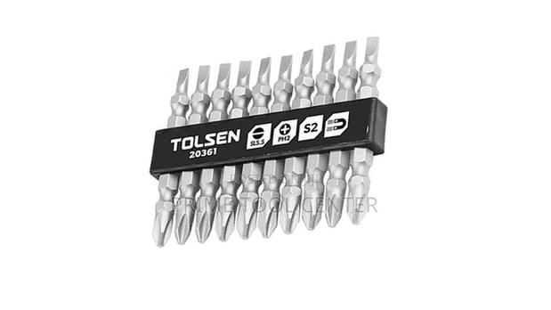 TOLSEN 10PCS DOUBLE END SCREWDRIVER BIT SET