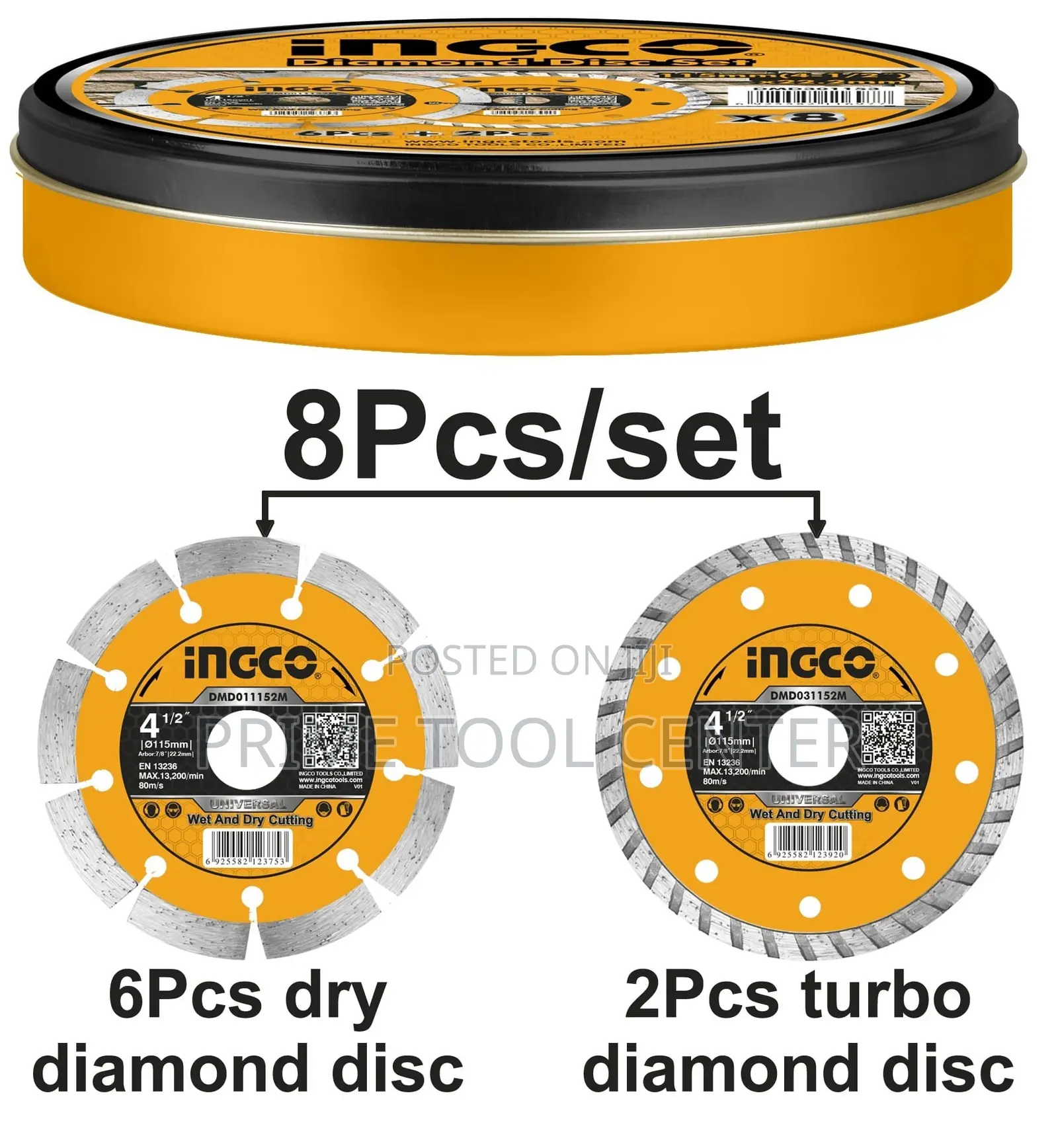 INGCO Diamond discs set(8 Pcs/set)