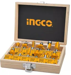INGCO 12 Pcs router bits set(8mm)