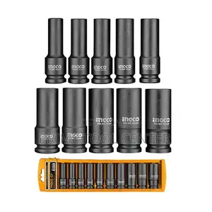 INGCO 10 Pcs 1/2″ deep impact socket set