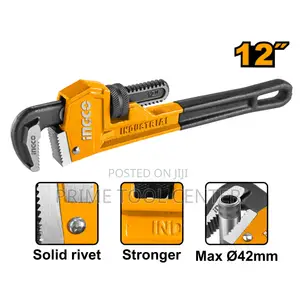 INGCO Pipe wrench Size:12″ (300mm)