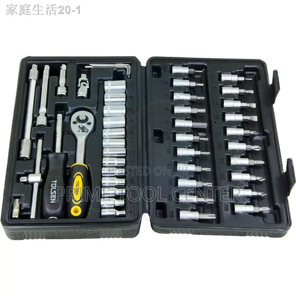 TOLSEN INDUSTRIAL 46 PCS 1/4″ SOCKET SET