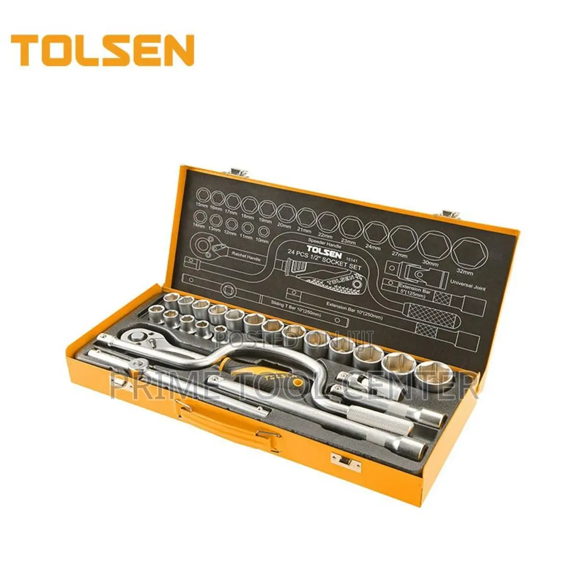TOLSEN INDUSTRIAL DRIVE SOCKET SET