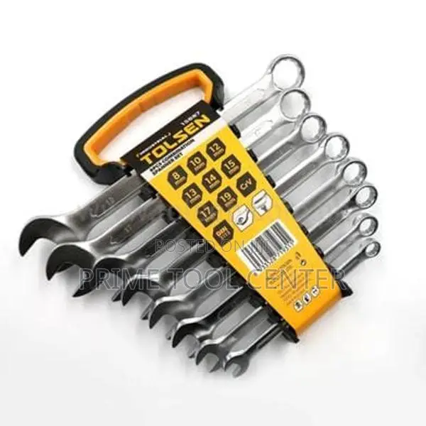 TOLSEN INDUSTRIAL 8PCS COMBINATION SPANNER