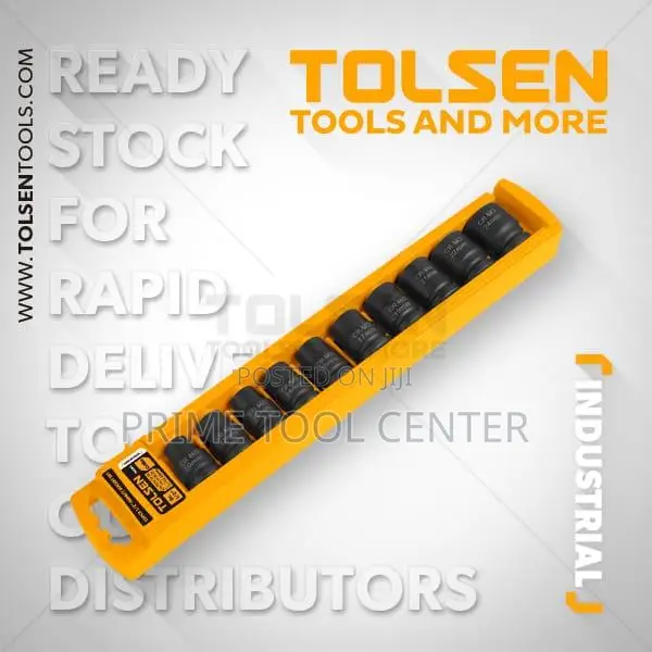 TOLSEN 10PCS 1/2″ DRIVE IMPACT SOCKET SET