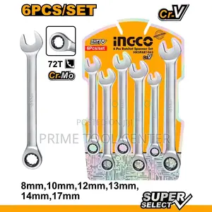 INGCO 6 Pcs ratchet spanner set