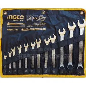 INGCO 12pcs combination spanner set Size:6-24mm
