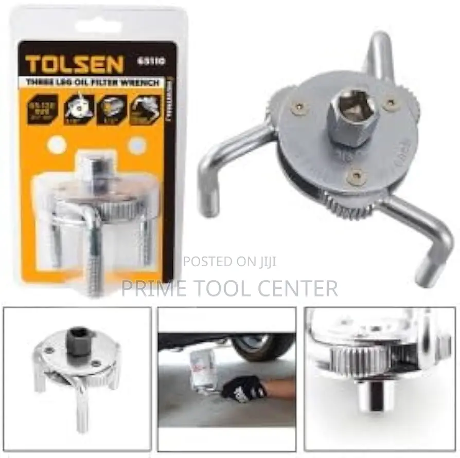 TOLSEN INDUSTRIAL 3 LEG OIL FILTER WRENCH