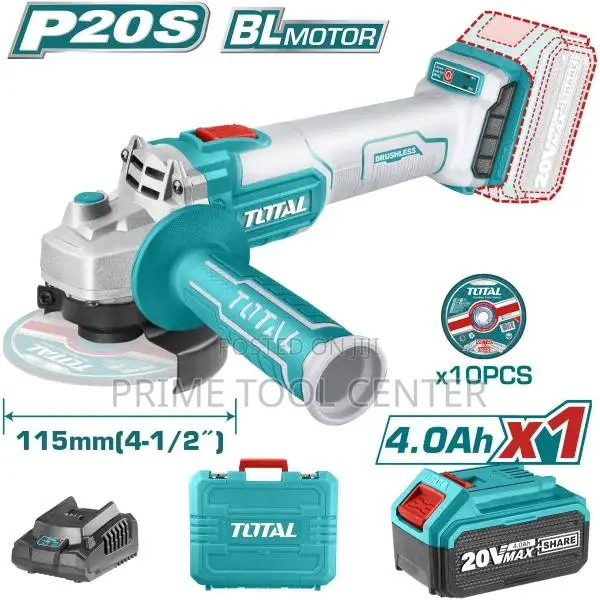 TOTAL Lithium-Ion angle grinder 20V